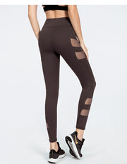 Yoga pants female mesh stitching