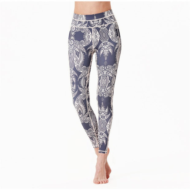 Printing yoga pants female sports