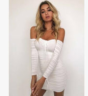 Bandage Dress Women Sexy Off Shoulder