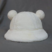 Plush Fisherman Hat, Leopard Fur Bucket, Protection Hat