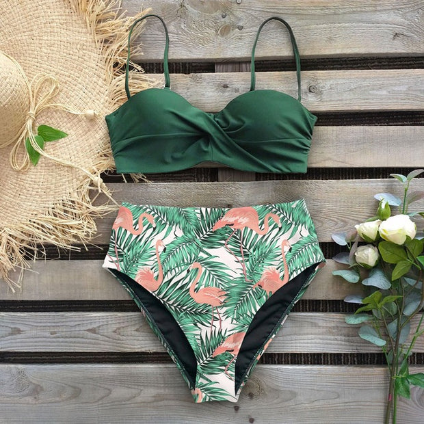 Bikini Swimwear Swimsuit Swim Suit Women Woman High Waist