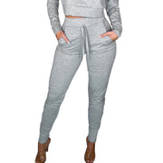 Women Korean Style High Waist Lace-up Sweatpants