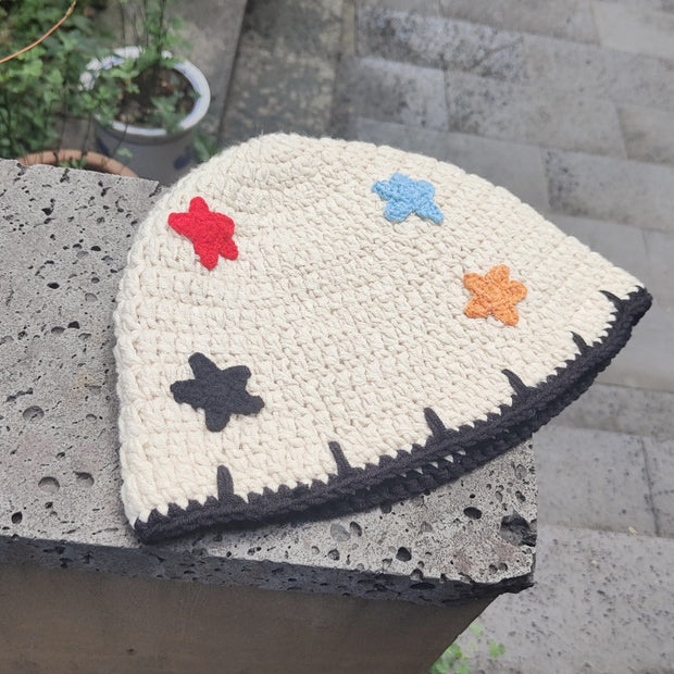 Dopamine XINGX Handmade Crochet Cotton Bucket Hat