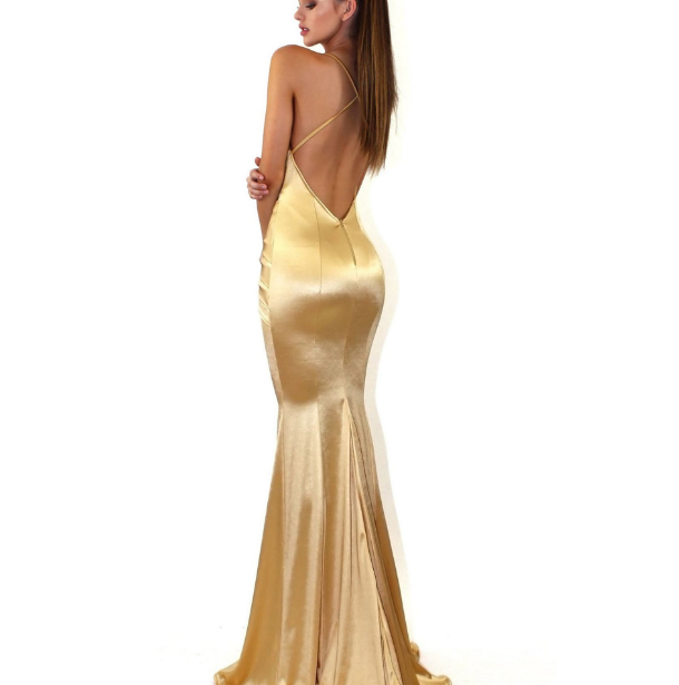 Women backless long dress Evening Gown Dresses