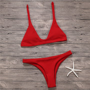 Sexy Bikinis Women Swimsuit Solid Bathing Swim Suit Bikini Set Swimwear Biquini Beachwear