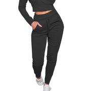 Women Korean Style High Waist Lace-up Sweatpants