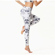 Printing yoga pants female sports