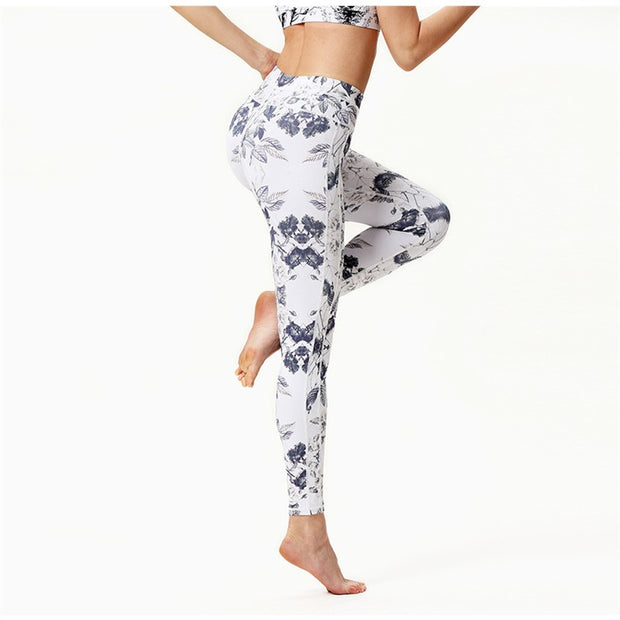 Printing yoga pants female sports