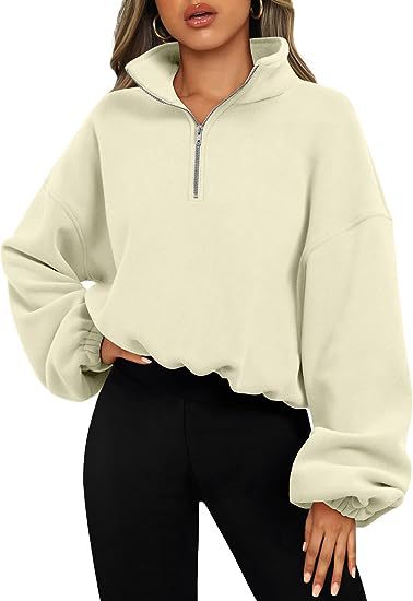 Zipper Stand Collar Sweatshirt Thick Warm Clothing