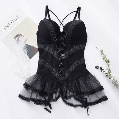 Corset short skirt set