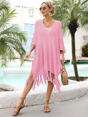 Women's Fashion Loose Tassel Hollow Beach Swimsuit Cover-ups