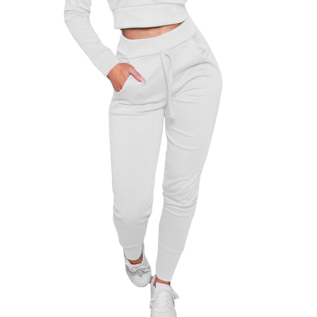 Women Korean Style High Waist Lace-up Sweatpants