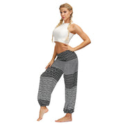 Printed female sports yoga fitness bloomers