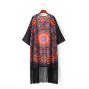 Ladies Chiffon Blouse Top Beach Cover Up Shawl