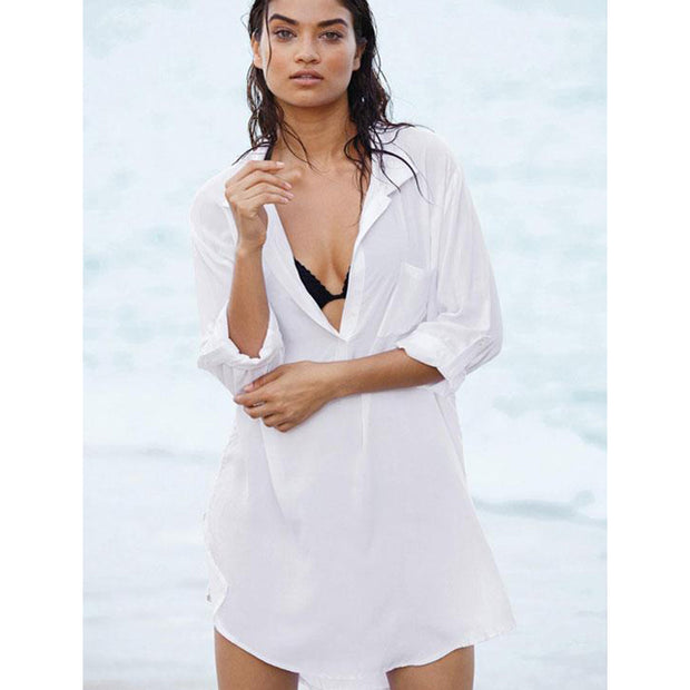 Women's Temperament Beach Cover-up Sun Protection Clothing