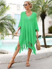 Women's Fashion Loose Tassel Hollow Beach Swimsuit Cover-ups