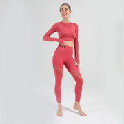 Autumn Yoga Clothing Suit Female Sports Female BE Hollow