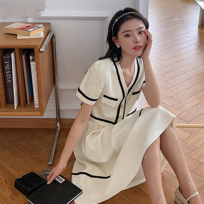 Women's Fashion Short Sleeve Skirt Set